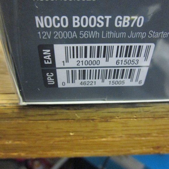 COPY - NOCO Genius GB70 Boost HD 2000A UltraSafe Lithium Battery Jump Starter - Picture 2 of 2